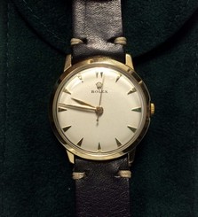 Vtg. 1950 Rolex D&A Classic 14k Solid Gold Mechanical Wind 17 Jewel Watch 33mm
