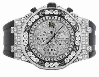 Mens 42 MM Audemars Piguet Royal Oak Offshore Rubber with 15.5 Ct of VS Diamond