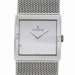 Corum Buckingham Steel Mesh Women's Bangle Square Watch 157.171.20.B200 NEW HOT!