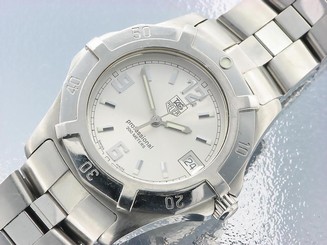  TAG HEUER 2000 EXCLUSIVE SILVER DIAL MENS WATCH