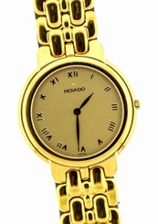 Movado 2073471 Women's Gold Tone Stainless Steel Quartz Roman Numeral Watch