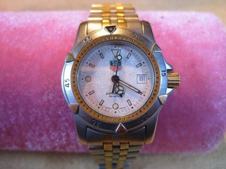 100% Authentic TAG HEUER Professional 1500 Granite Dial Twotone Watch 955.708G-2