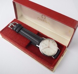 Vintage Rare Mint Omega Watch Cal 286 Manual Wind Stainless Steel & Box