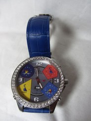Jacob & Co 5 Timezone Diamond Bezel Watch With Date For Men - Jumbo 47mm Case