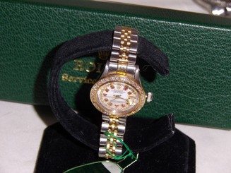 Vintage Rolex 6517 Diamond & RUBY Dial Women's Presidential STYLE "GORGEOUS"
