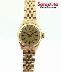 Vintage Rolex Oyster Perpetual 6917 14K Yellow Gold Automatic Women's Watch
