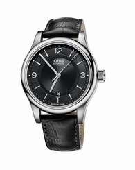 New Oris Classic Date Leather Strap Men's Watch 73375944034LS