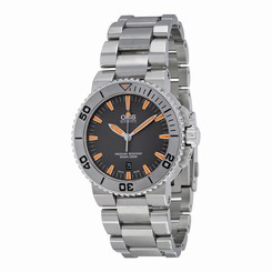 New Oris Aquis Date Grey Dial Stainless Steel Mens Watch 73376534158MB