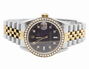 Rolex Datejust Midsize 2 Tone 78273 18k/Steel Gold 31MM Jubilee Diamond Watch