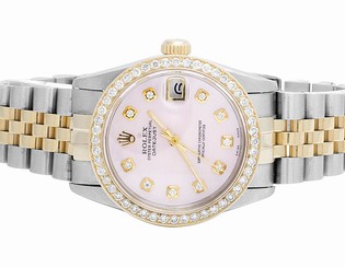 Rolex Datejust 2 Tone 78273 18k Gold 31MM Stainless Steel Jubilee Diamond Watch