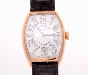 18K Rose Gold Authentic Franck Muller 7851 CH Crazy Hours
