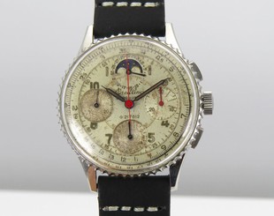 BREITLING CHRONOMAT 801 MOONPHASE STAINLESS STEEL CALENDER VERY RARE 35.5MM