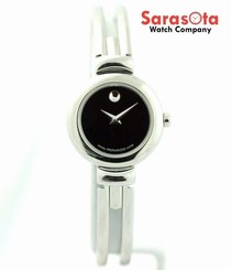 Movado 84.A1.809.A Black Dial Stainless Steel Bangle Swiss Quartz Women's Watch