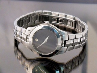 Movado Watch Ladies Model Sports Edition SE Two Tone Museum Dial NICE