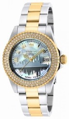 Invicta Women's 90289 Angel Quartz 3 Hand Pearl Dial Ladies Watch