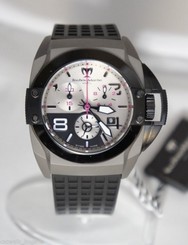 Technomarine Men's Chronograph Watch 909001 Titanium Case Grey Dial