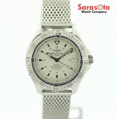 Breitling Colt A17350 Mesh Stainless Steel Off White Dial Automatic Men's Watch
