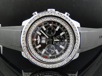 Pre-Owned Breitling Bentley A4436412 Diamond Watch with 11 Ct Diamond