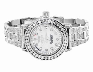 New Ladies Breitling Aeromarine MOP Colt Oceane 33 Diamond Watch A77387 13.5 Ct