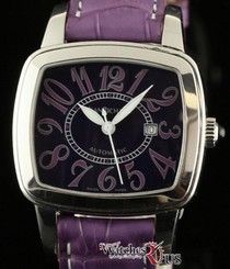 New JeanRichard 26113-11-D1A Steel Purple Arabic Automatic Box/Papers/Warranty