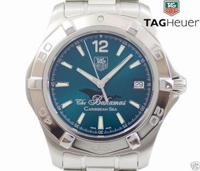 Auth TAG HEUER Aquaracer Bahamas 800 Limted WAF211R SS Automatic Men's watch