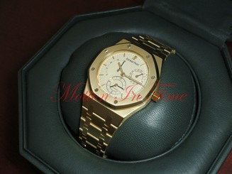 Audemars Piguet Royal Oak Y/G 37mm Ivory Dial Dual Time 25730BA.OO.0789BA.01