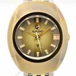 Auth RADO BALBOA Men's Watch Date Two-tone Automatic #2225