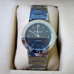 BVULGARI BULGARI STAINLESS STEEL WRISTWATCH BRAND NEW IN BOX 33MM BB SS 33