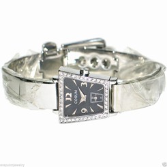 CORUM TRAPEZE Stainless Steel & Diamond Ladies Belt Buckle Watch "STORE DISPLAY"