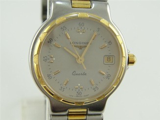 Authentic Longines Conquest Gold/SS Ladies Quartz Watch