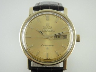 Authentic Omega Constellation Chronometer Day Date Gold Automatic Watch Cal 751