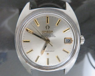 Authentic OMEGA Constellation Automatic Chronometer Mens Wrist Watch 24J 168.017