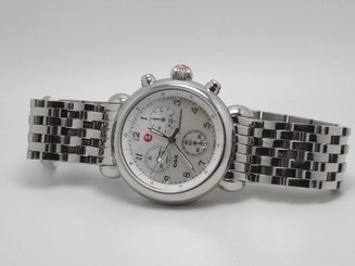 MICHELE MW03C00A0025 WOMENS CSX CHONOGRAPH STAINLESS STEEL WATCH