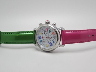 MICHELE MW03M00A0933 WOMENS CSX CAROUSEL MULTI COLOR BAND WATCH