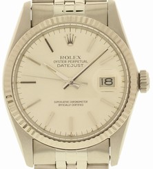 Men's Rolex Datejust SS 16014 18K WG Bezel