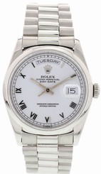 Men's Rolex Oyster Perpetual Day-Date Platinum President 18206