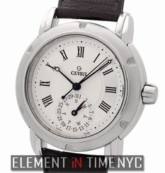 Gevril Day-Date Stainless Steel 38mm Silver Dial Automatic C0111 NOS