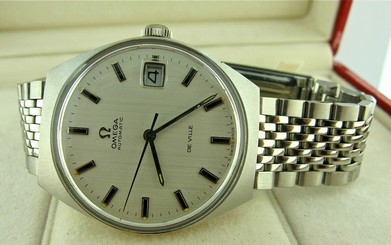 OMEGA MEN'S DE VILLE VINTAGE 70'S RARE AUTOMATIC ON S/S BRACELET COLLECTORS MOD