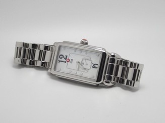 MICHELE ME06E00 WOMENS DECO STAINLESS STEEL WATCH