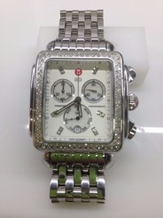 Michele Watch Deco Diamond Bezel Ladies Watch