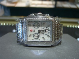 MICHELE WATCH Deco Day Diamond, Diamond Dial Authentic with Box & Papers NEW ~!~