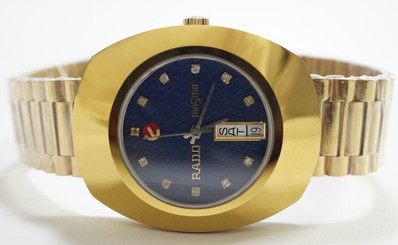 USED RARE VINTAGE GENTS AUTOMATIC RADO DIASTAR DAY-DATE SWISS WRIST WATCH 004