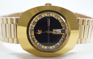 100% GENUINE USED RARE AUTOMATIC VINTAGE RADO D&D MEN'S SWISS WRIST WATCH W0001