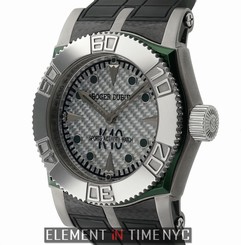 Roger Dubuis Easy Diver K-10 Titanium 46mm Silver Carbon Fiber Dial SE46 B+P