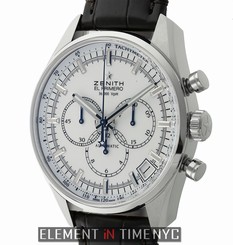 Zenith El Primero 36,000 VpH Chronograph Steel White Dial 03.2080.400/01.C494
