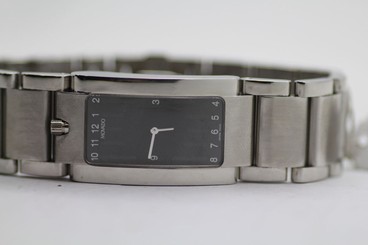 Movado Wrist Watch 84 C1 1481 Eliptica Stainless Steel Gray Dial Quartz Swiss