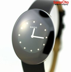Rado eSenza 964.0490.3 Black Dial Leather Strap Swiss Quartz Women's Watch