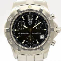 Auth TAG Heuer 2000 Exclusive CN1110 Chronograph Quartz Men's Watch #4981