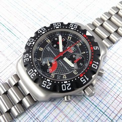 TAG Heuer Men's Formula1 Chronograph CA1211-1 Black Carbon Fibre Dail, New Bezel