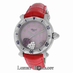 Mint Ladies Chopard Happy Sport 28/8950 Floating Hearts Diamond Quartz Watch